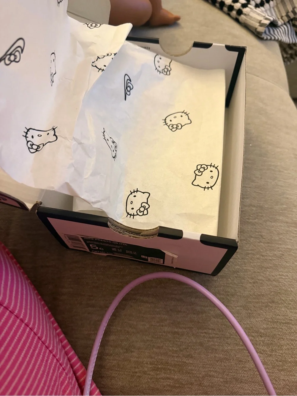 Nike Kids Blue Hello Kitty Graphic Sneakers